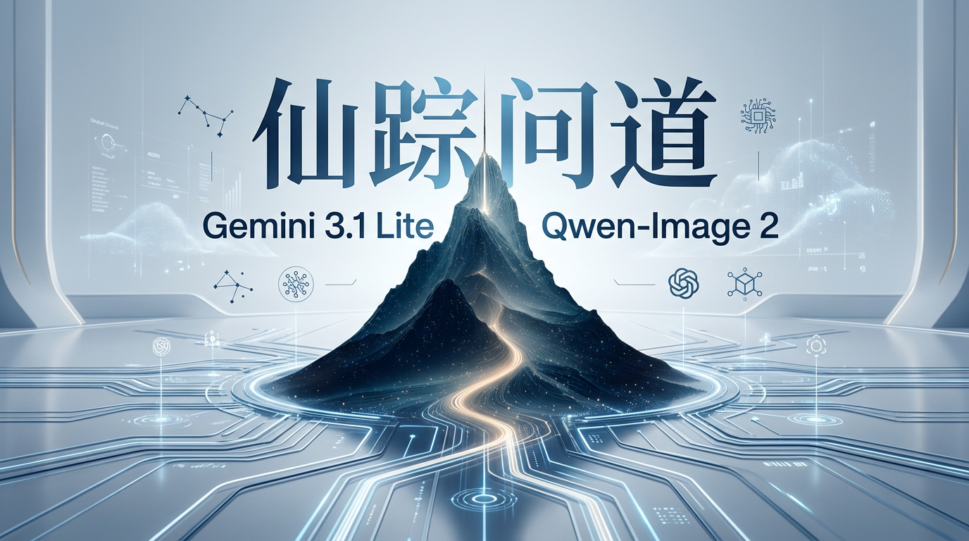 智领效率：仙踪问道上线 Gemini 3.1 Lite 与 Qwen-Image 2.0 系列模型