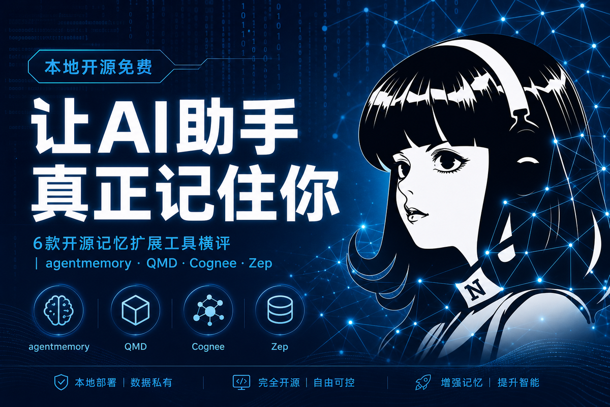 Agent六款开源记忆工具大横评——全都能本地跑，全都不花钱