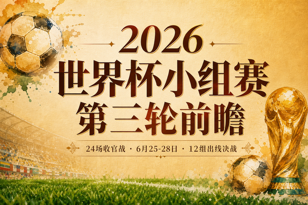 2026世界杯小组赛第三轮前瞻（6月25-28日）