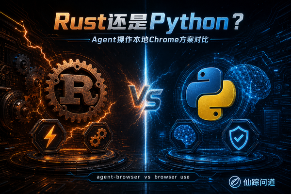 Rust还是Python？轻量快速还是兜底强化？Agent操作本地Chrome方案对比：agent-browser vs browser use，选错方向真的会踩大坑！